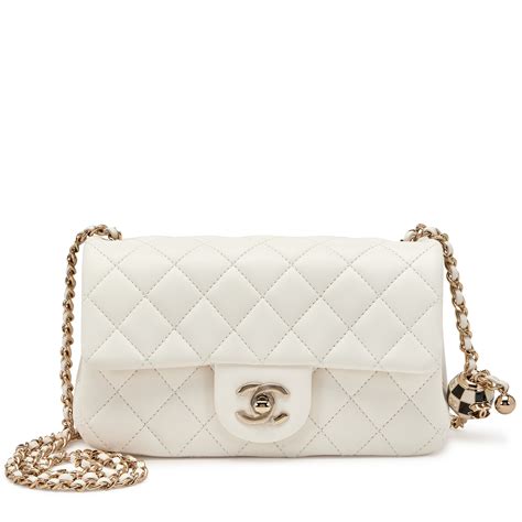 chanel pearl chain flap bag|chanel flap bag price.